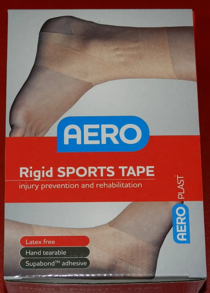 PREMIUM SPORTS TAPE LATEX FREE RIGID STRAPPING TAPE FLESH COLOURED 3.8CM X 13.7M