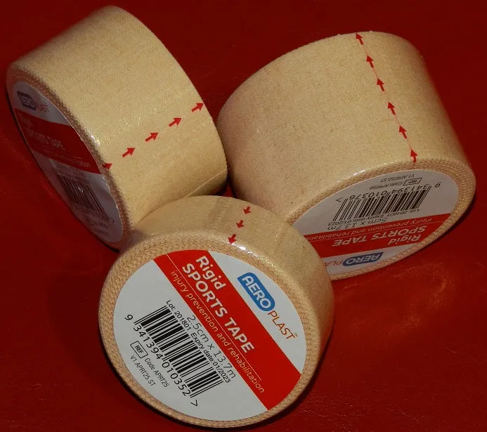 PREMIUM SPORTS TAPE LATEX FREE RIGID STRAPPING TAPE FLESH COLOURED 3.8CM X 13.7M