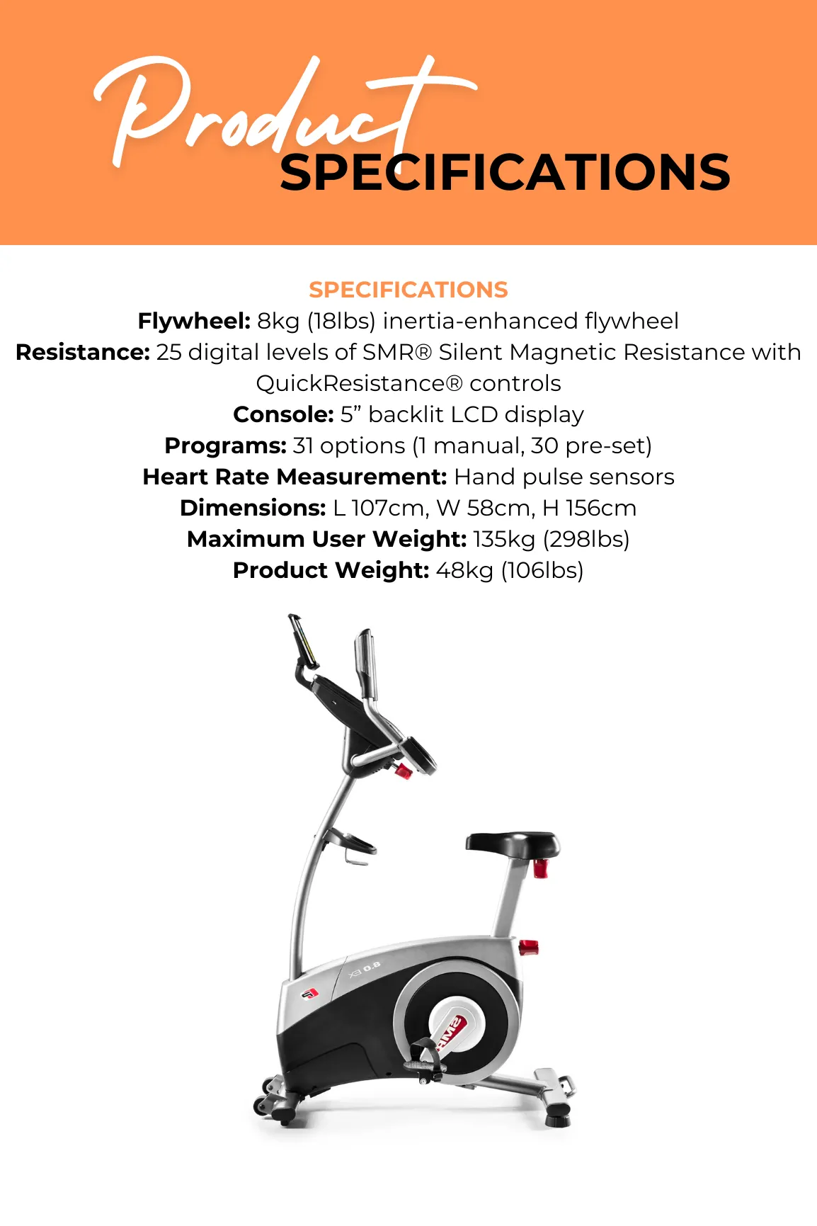 ProForm 8.0 Exercise Bike