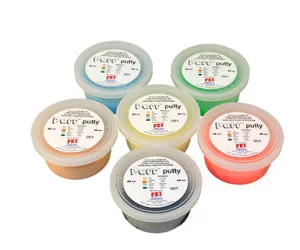 Puff LiTE Exercise Putty - 6 piece set - 90cc - 1 of each