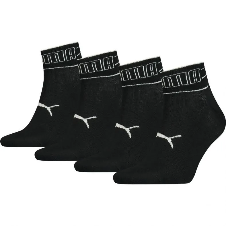 Puma Mens & Womens Quarter Length 4 Pack Promo Sports Socks