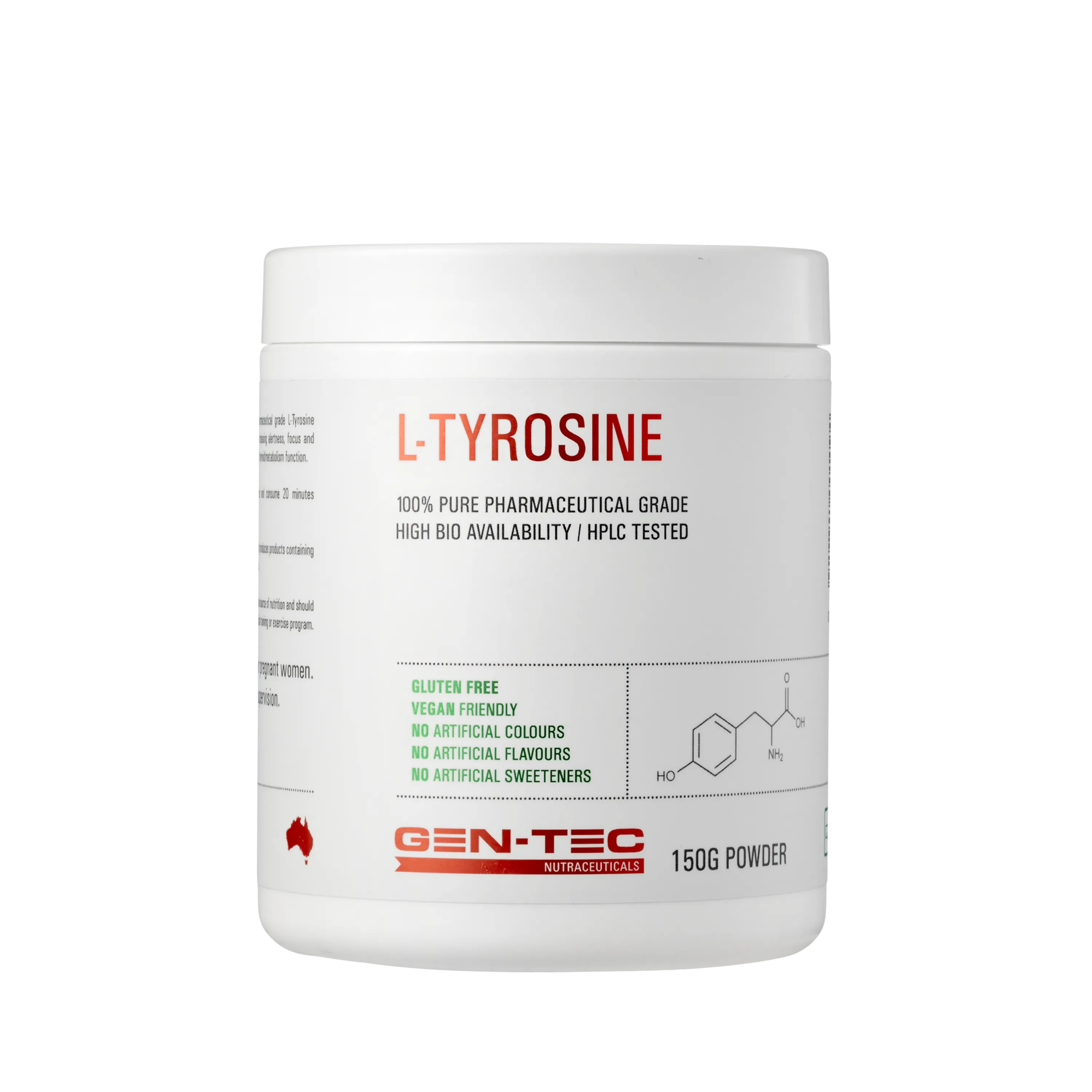 Pure L-Tyrosine (Vegan) 150g