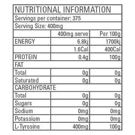 Pure L-Tyrosine (Vegan) 150g