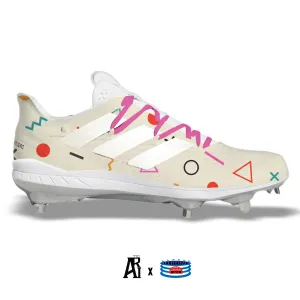 "Retro 90s Cream" Adidas Adizero Afterburner 8 Cleats