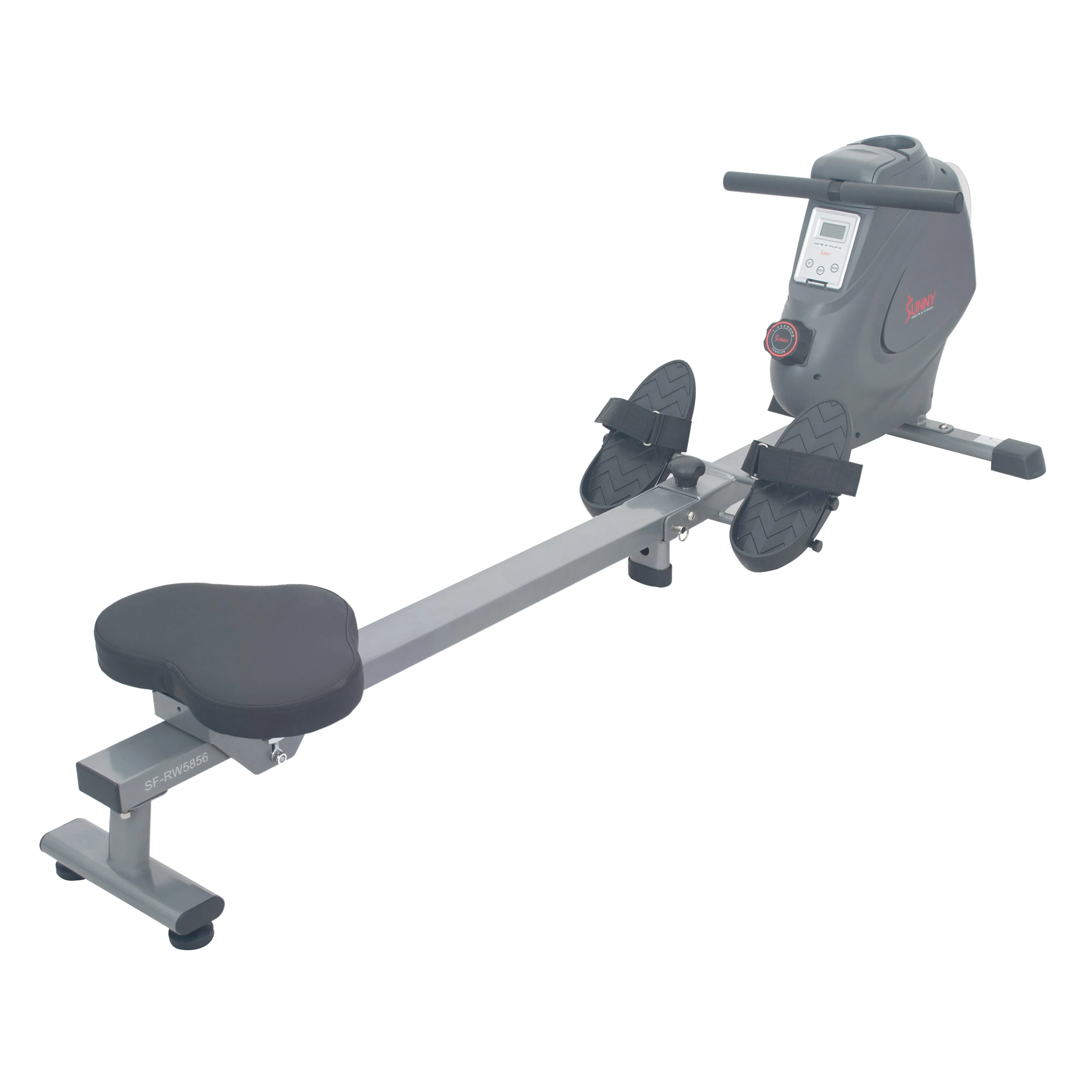 Rowing Machine Magnetic Rower, LCD Monitor w/ Device Holder