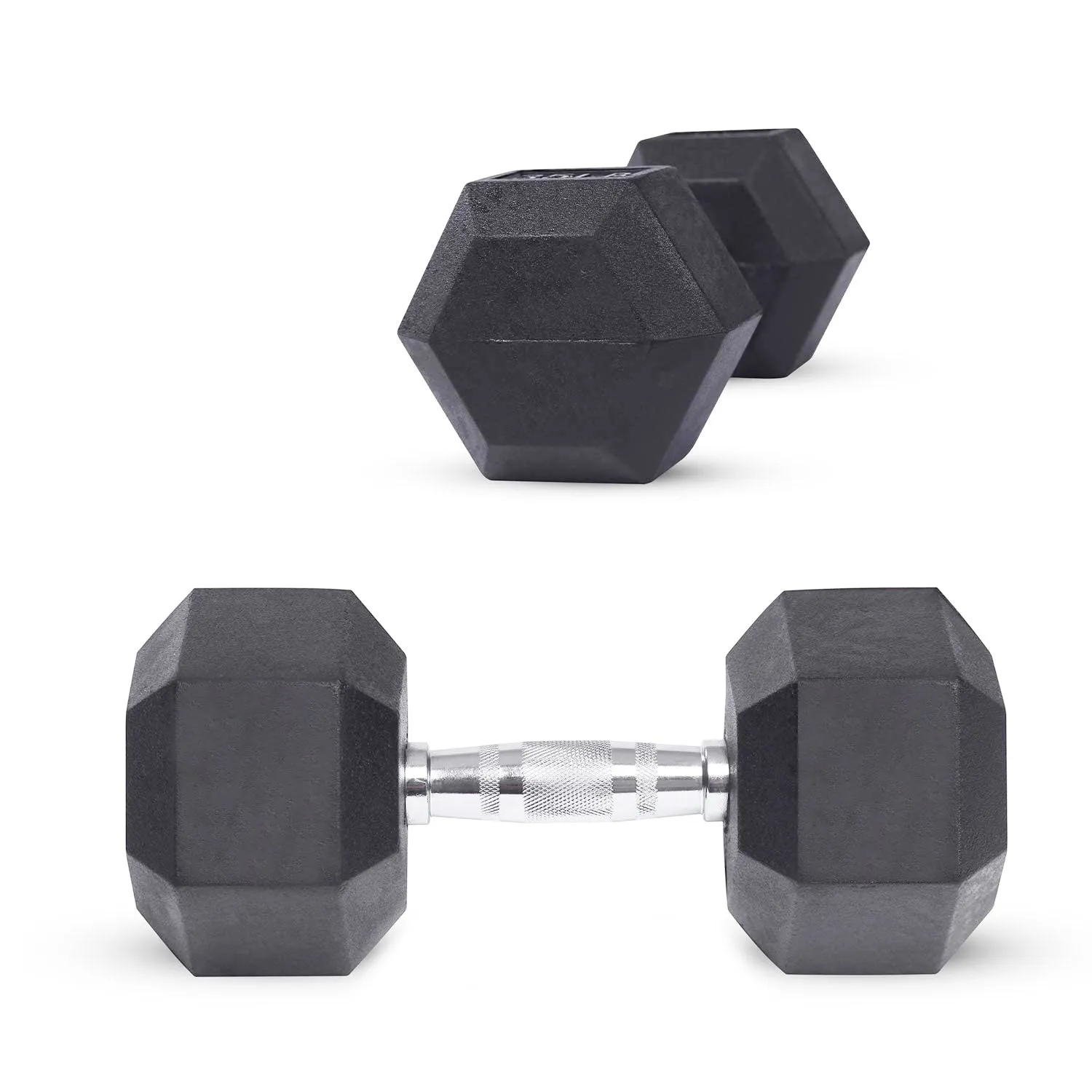 Rubber Encased Hex Dumbbell Hand Weight 2 x 15kg