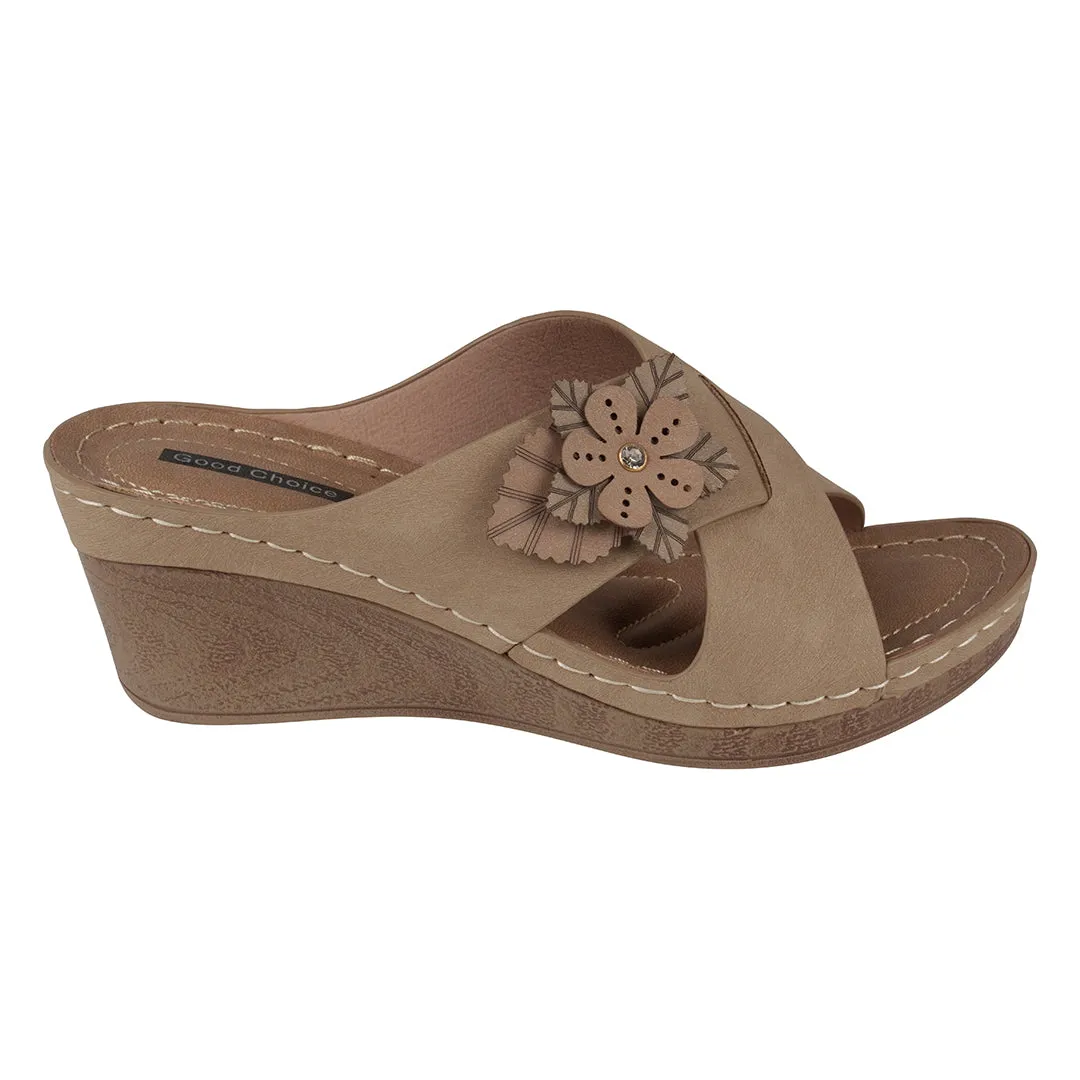 Selly Natural Wedge Sandal