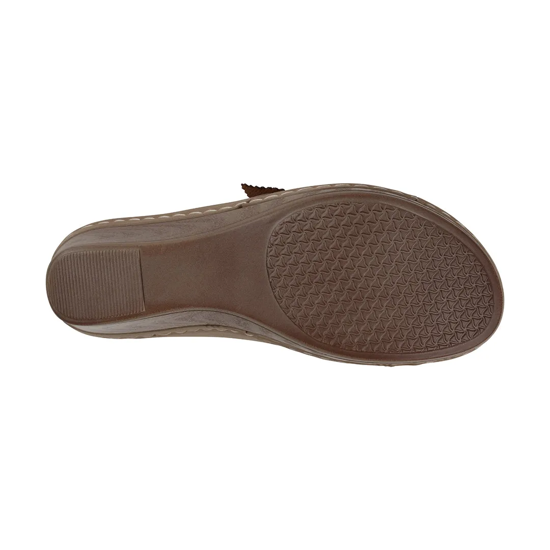 Selly Natural Wedge Sandal