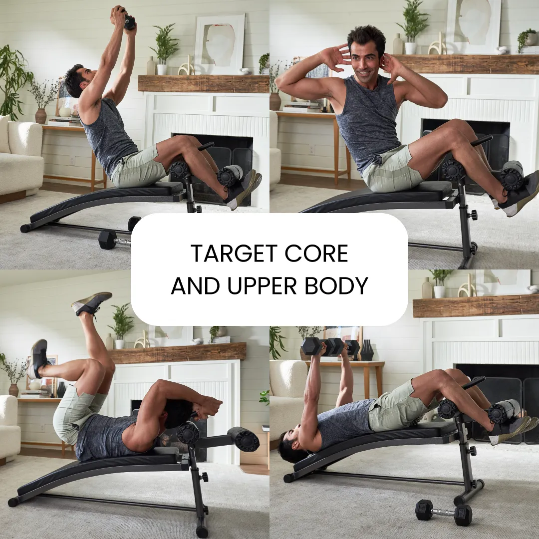 Sit Up Bench with Reverse Crunch Handle