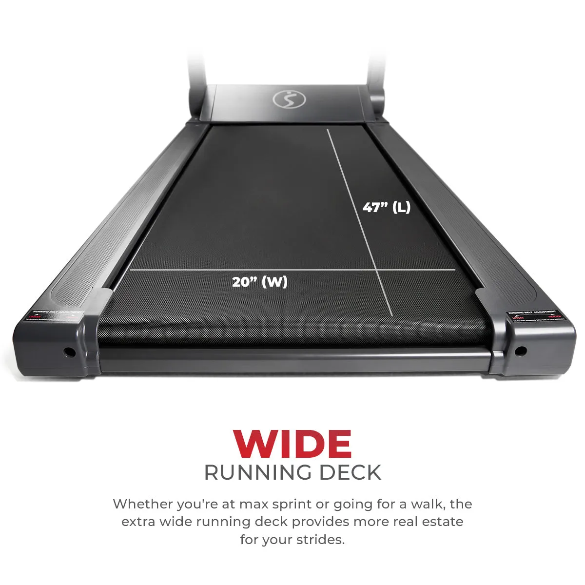 Smart Strider Treadmill with 20" Wide LoPro Deck