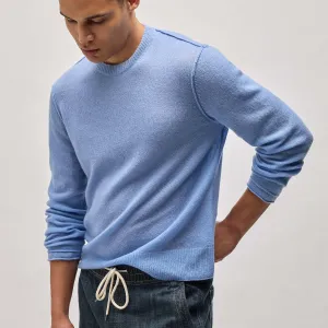 Soft Featherweight Cashmere Crew - Coast