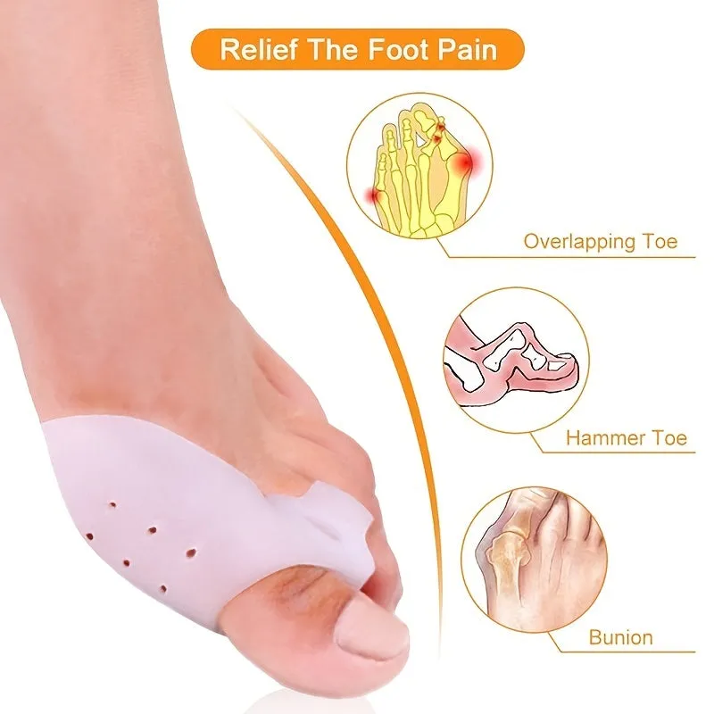 Soothing Silicone Toe Corrector for Hallux Valgus  Unisex Relief