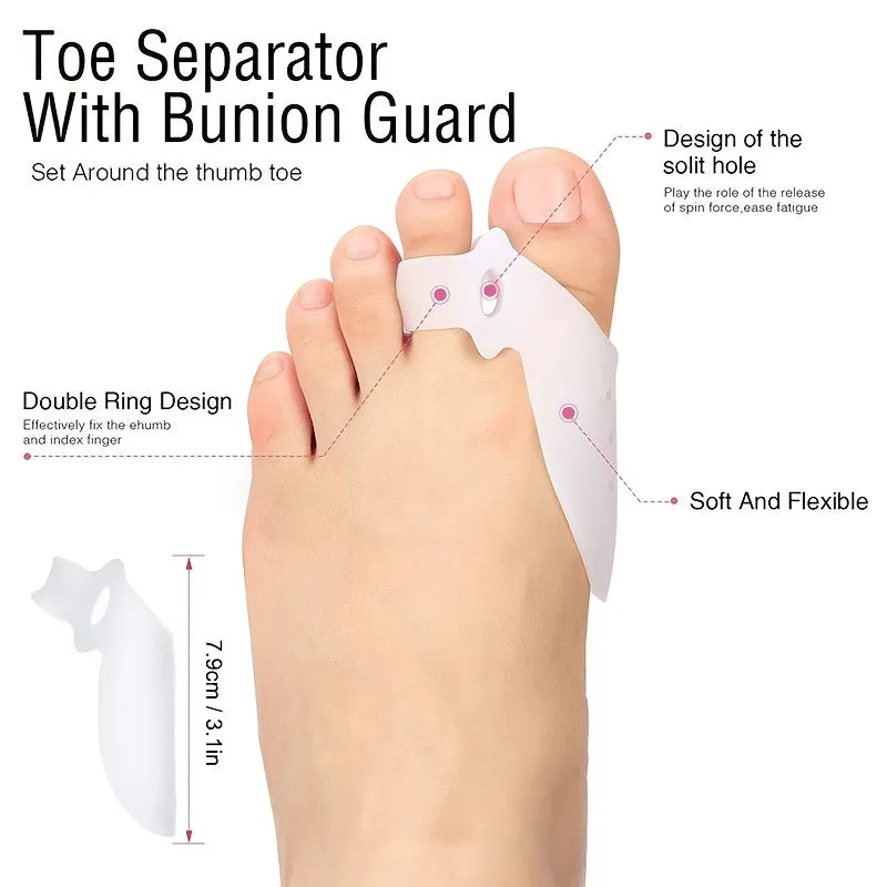 Soothing Silicone Toe Corrector for Hallux Valgus  Unisex Relief