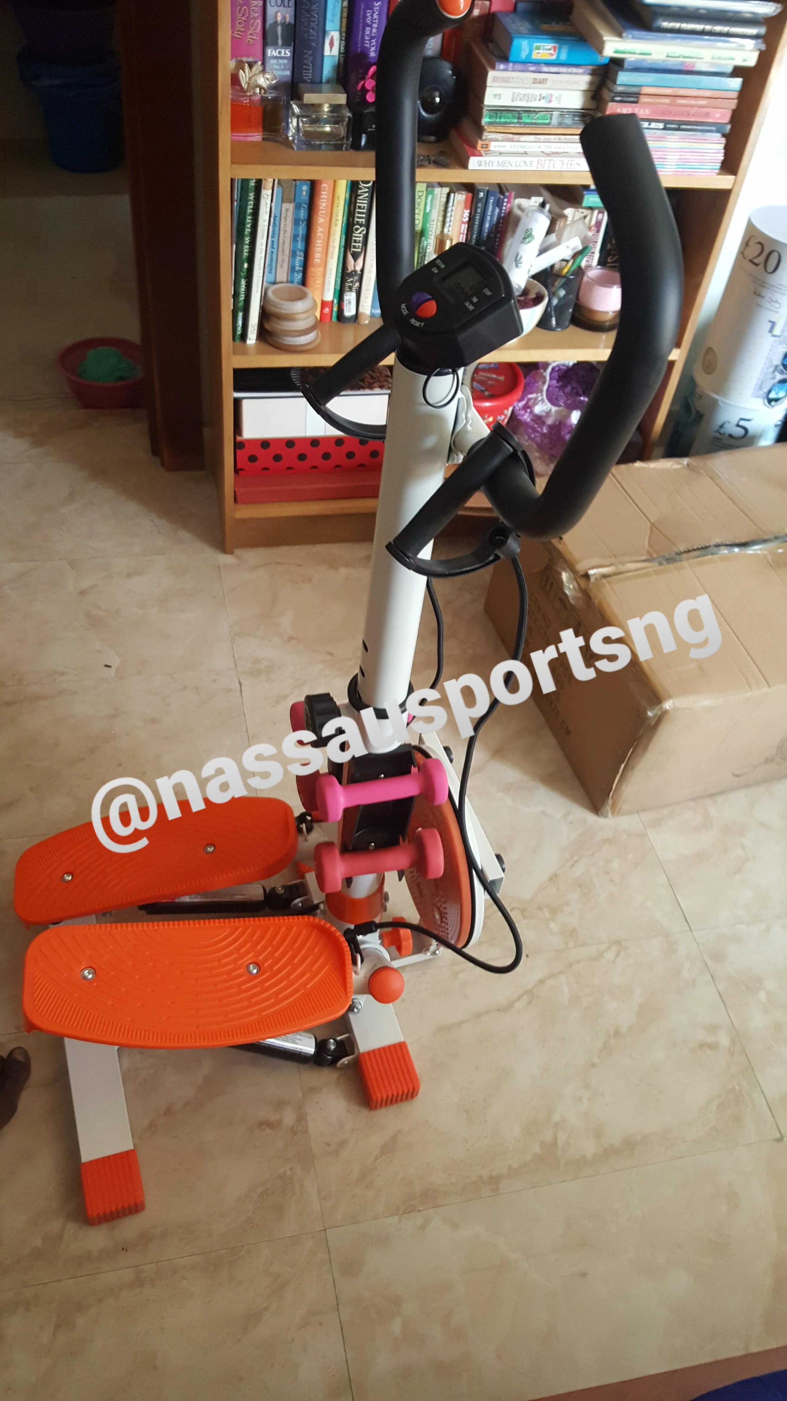 Stepper with Handle & Dumbbell & Waist Twister & Rope