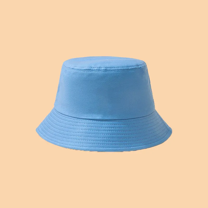 Stylish Black Cotton Bucket Hat - Funky Woven Design for Spring and Summer - Soft, Breathable, and Comfortable Headwear for Outdoor Activities