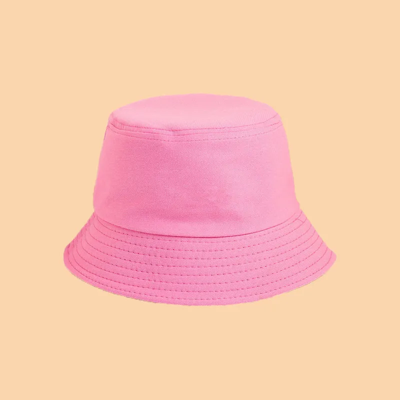 Stylish Black Cotton Bucket Hat - Funky Woven Design for Spring and Summer - Soft, Breathable, and Comfortable Headwear for Outdoor Activities