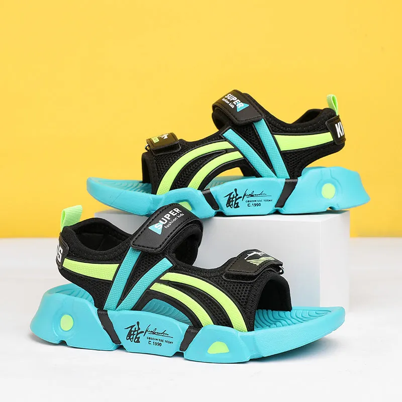 Summer Boys Sandals Kids Aqua Sport Sandals Soft Non-slip Toddler Infant Shoes