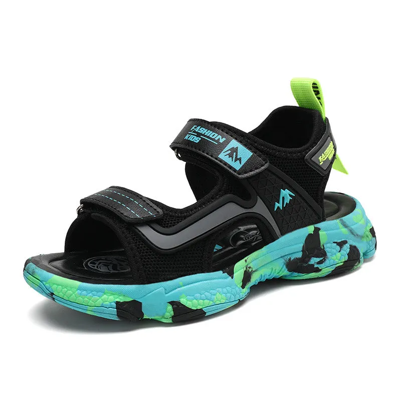 Summer Boys Sandals Kids Aqua Sport Sandals Soft Non-slip Toddler Infant Shoes