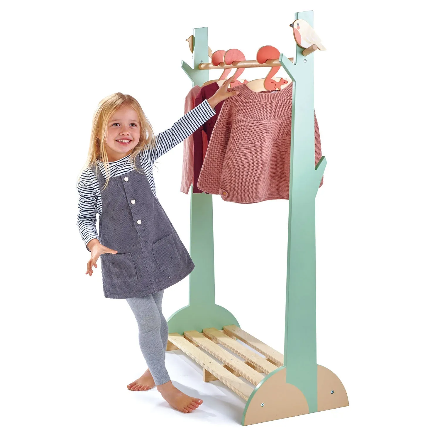 Tenderleaf Toys Wooden Forest Clothes Rail TL8803 (Direct Shipping)