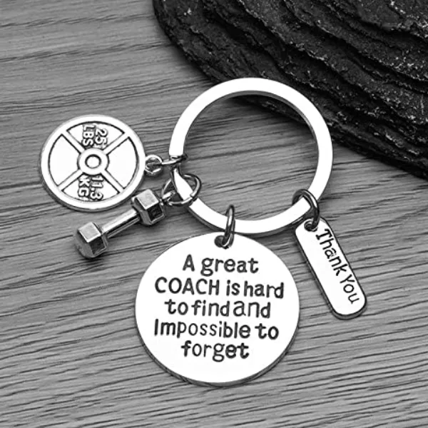 Trainer/Fitness Keychain - Great Coach Is Hard to Find