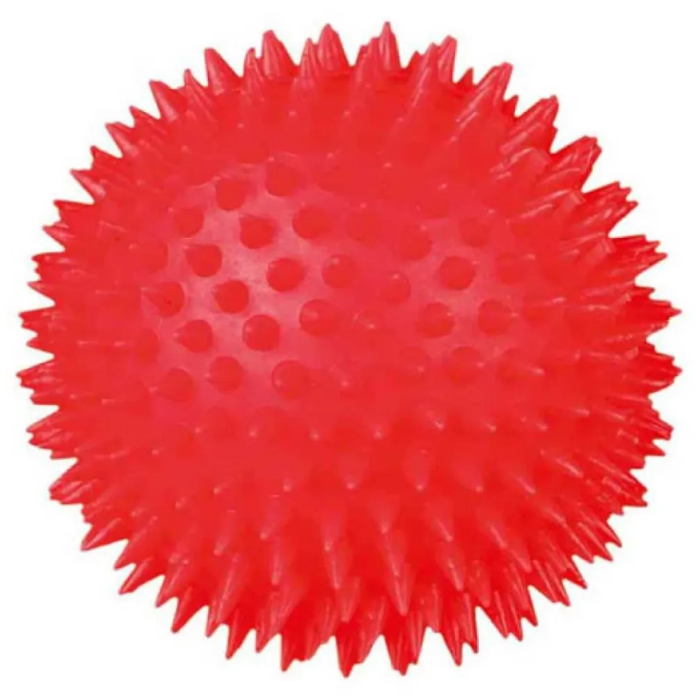 Trixie Hedgehog Ball Vinyl Toy for Dogs (Red)