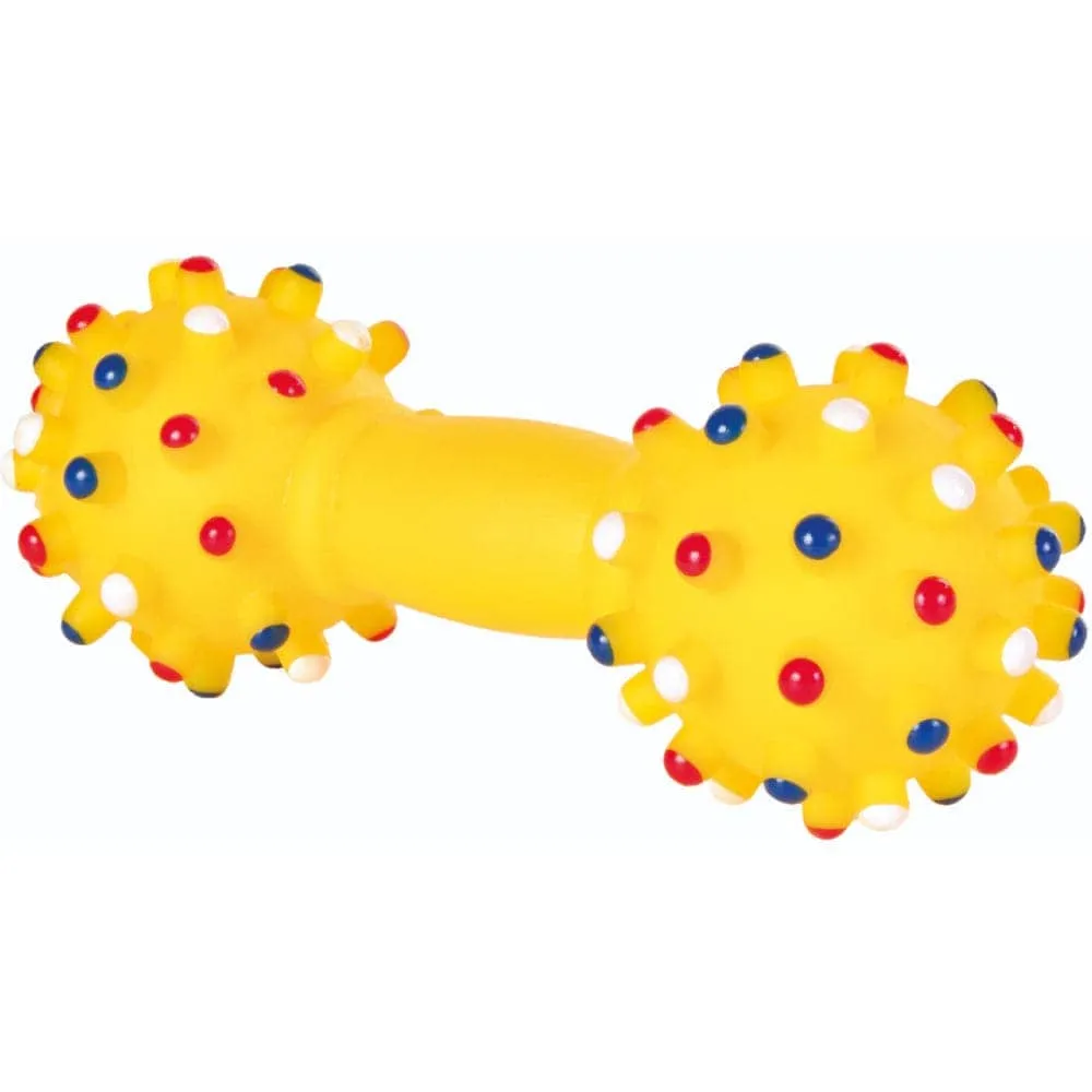 Trixie Vinyl Dumbbell Toy for Dogs (Yellow)