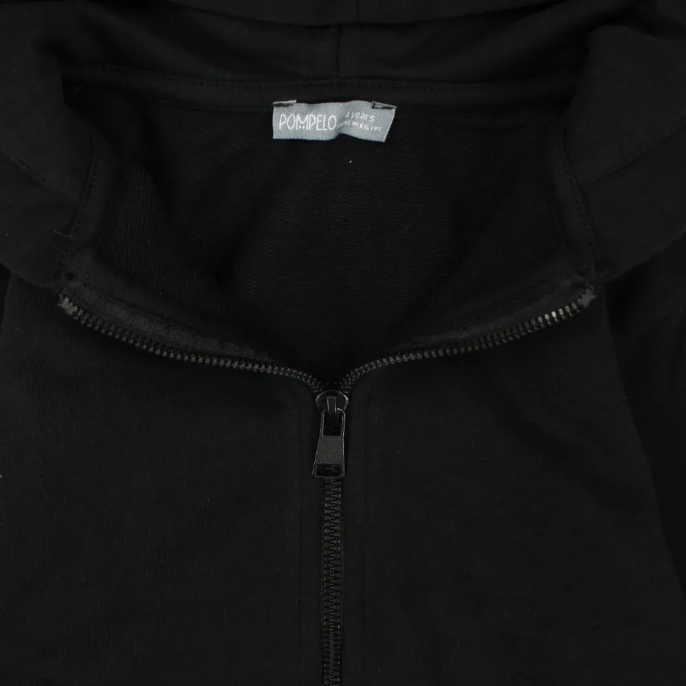 Unisex Plain Long-Sleeved Hooded Jacket