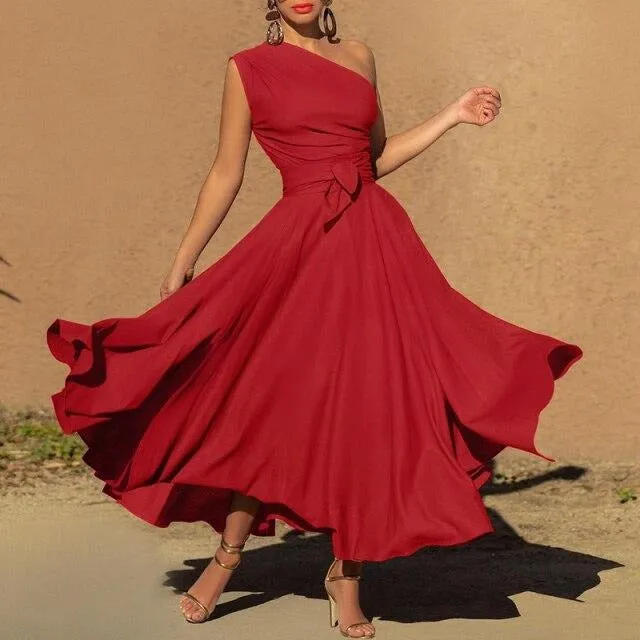 V-neck Long Sleeve Sundress