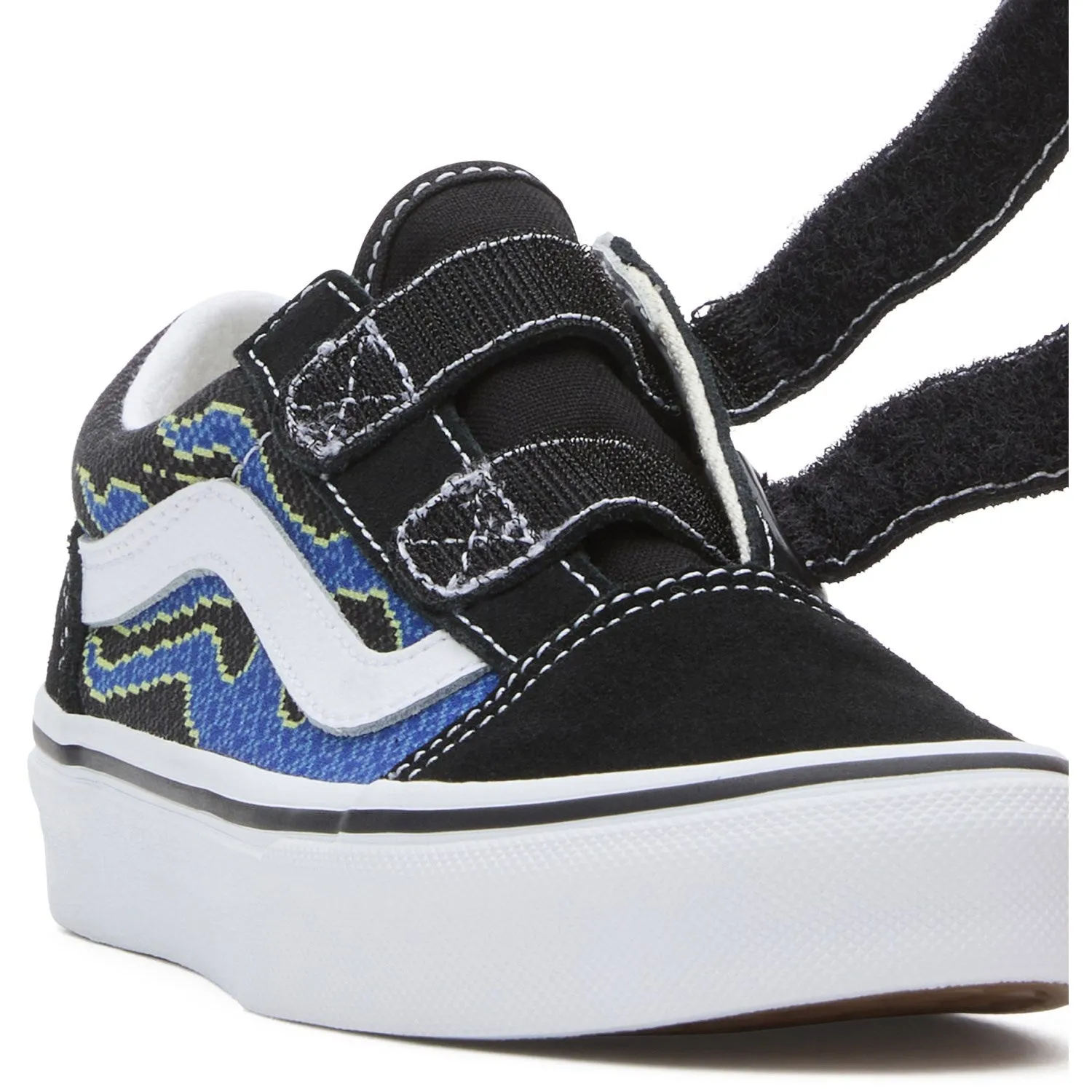 VANS Pixel Flame Black/Blue UY Old Shoeol V Sneakers