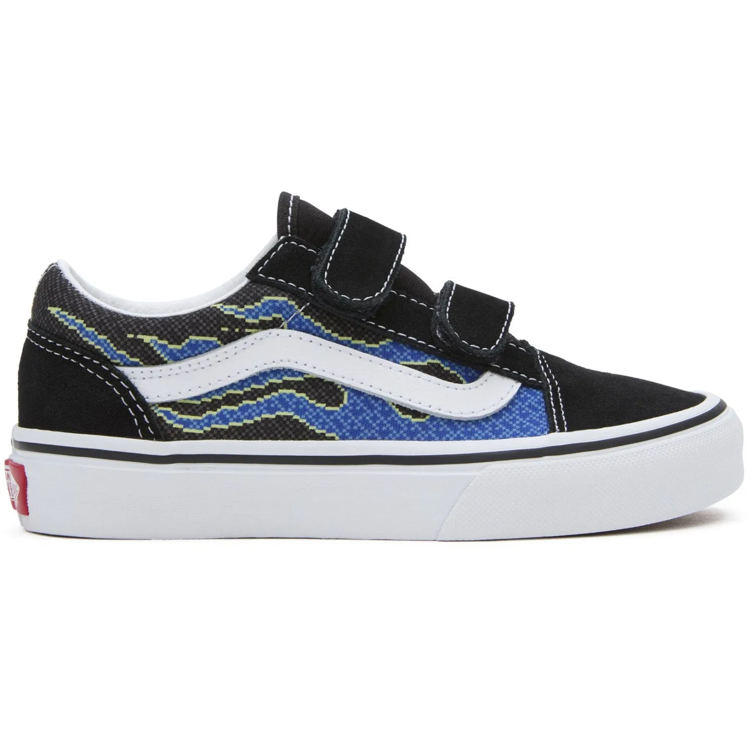 VANS Pixel Flame Black/Blue UY Old Shoeol V Sneakers