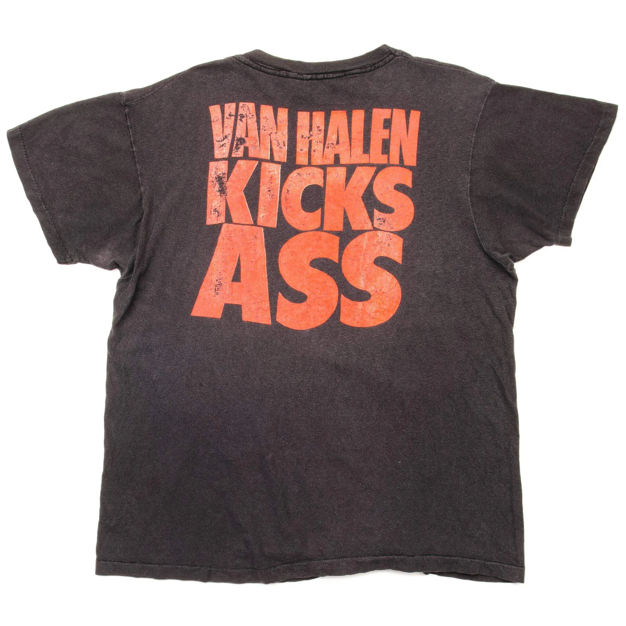 VINTAGE VAN HALEN TEE SHIRT KICK ASS 1986 SIZE LARGE MADE IN USA