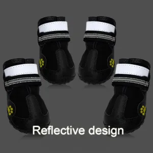 Waterproof Reflective Rubber Boots For Medium-Large Dogs