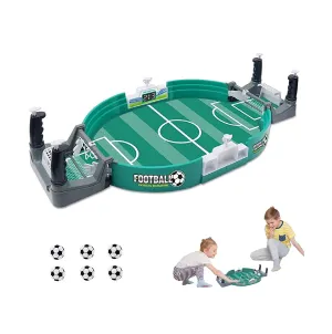 WEIKUELE Football Table Interactive Game Mini Table Soccer Game Toy Mini Table Soccer Game with 6 Football Desktop Interactive Soccer Game Toy for Kids Adults Christmas Birthday Gift