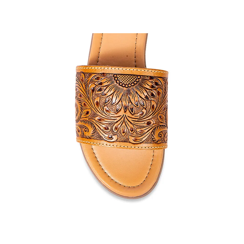 Willa Hand-Tooled Sandals