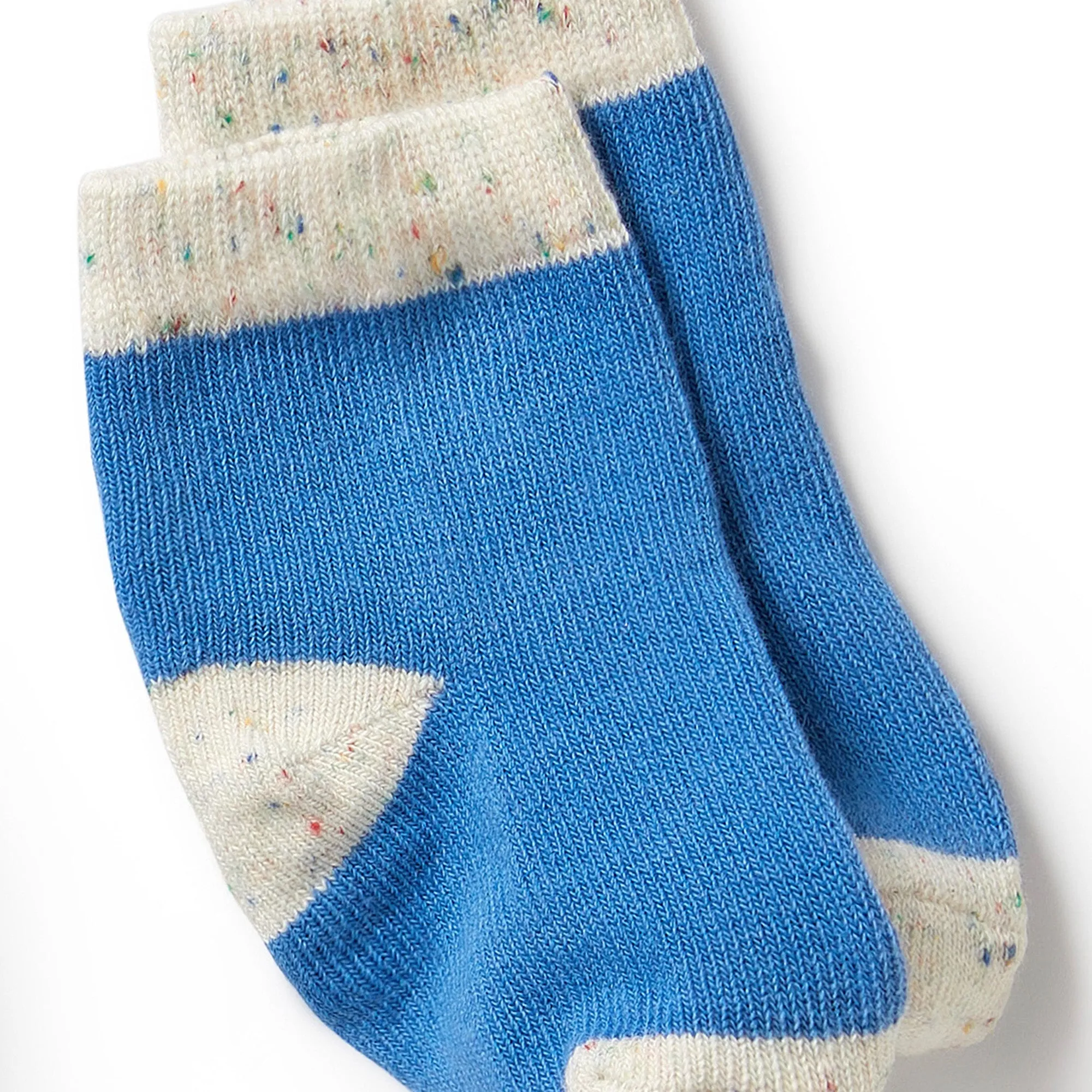 Wilson & Frenchy Organic 3 Pack Baby Socks - Endive, Bluebell, Blue