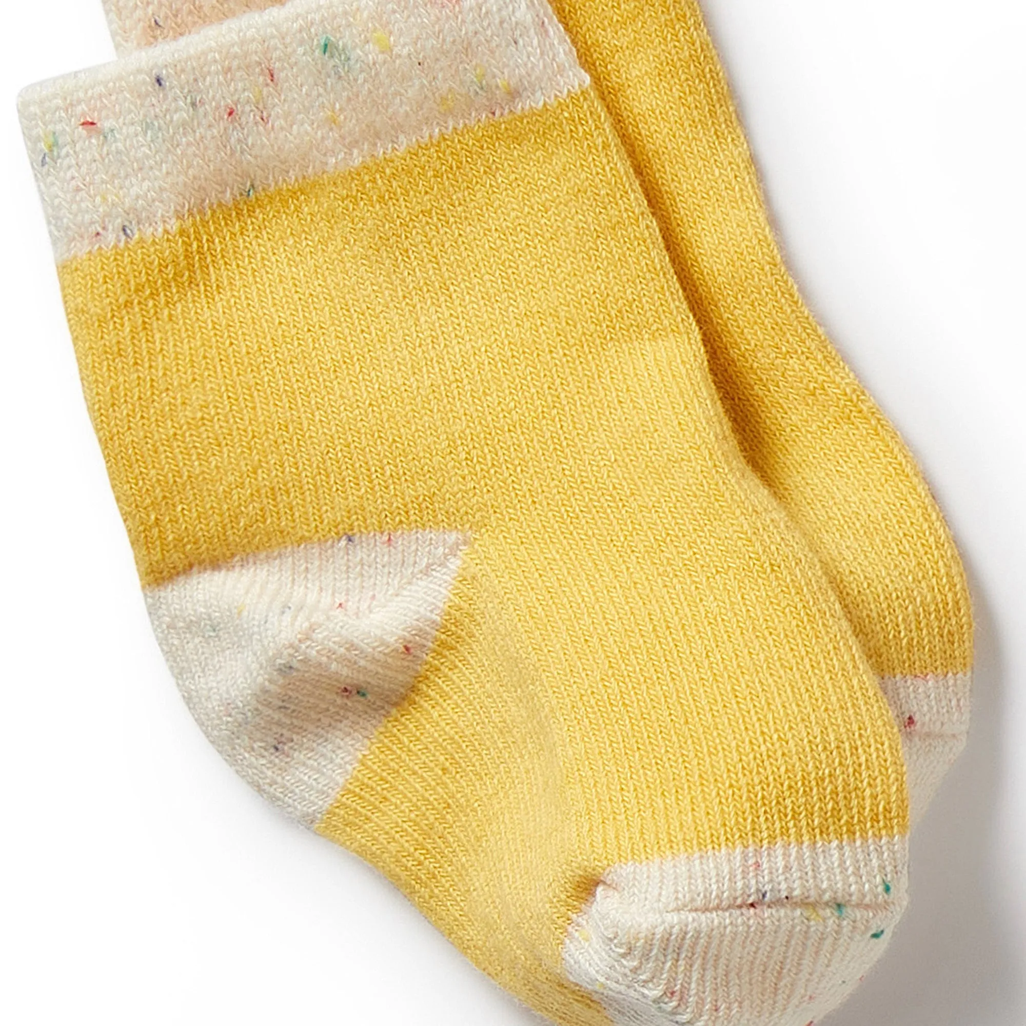 Wilson   Frenchy Organic 3 Pack Baby Socks - Dijon, Pink, Fleck