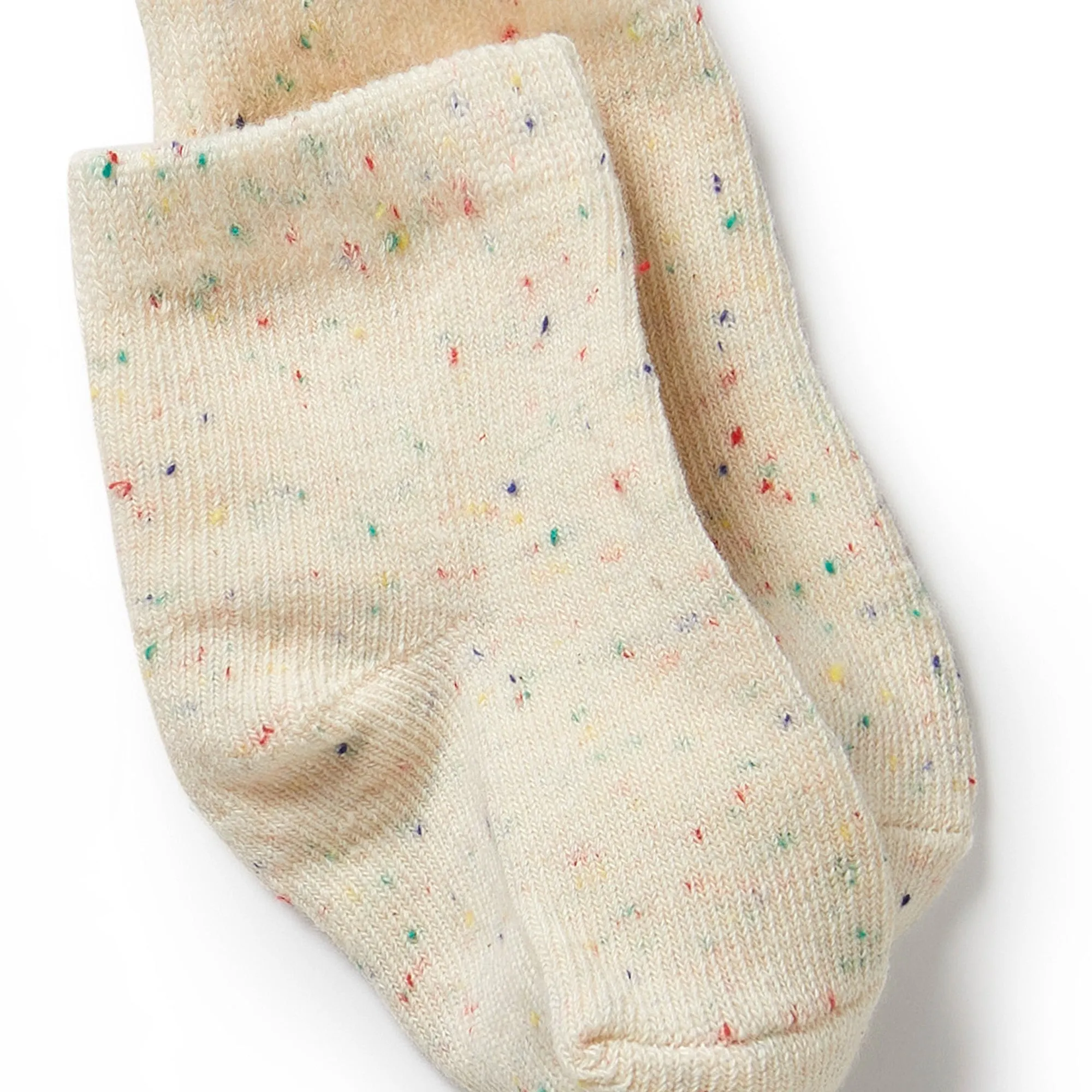 Wilson   Frenchy Organic 3 Pack Baby Socks - Dijon, Pink, Fleck