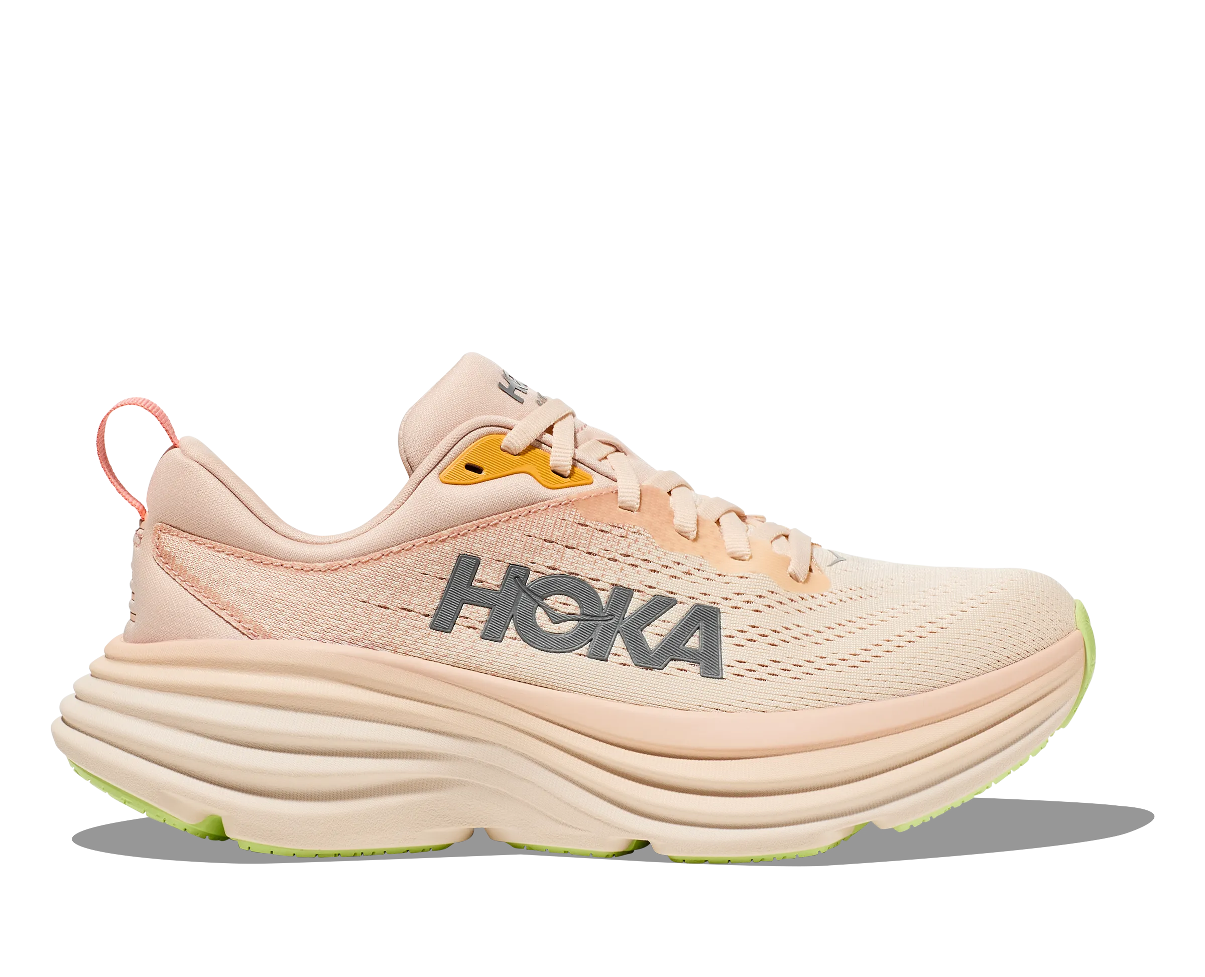 Women's HOKA Bondi 8 Running Shoe in Cream / Vanilla