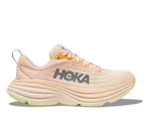 Women's HOKA Bondi 8 Running Shoe in Cream / Vanilla