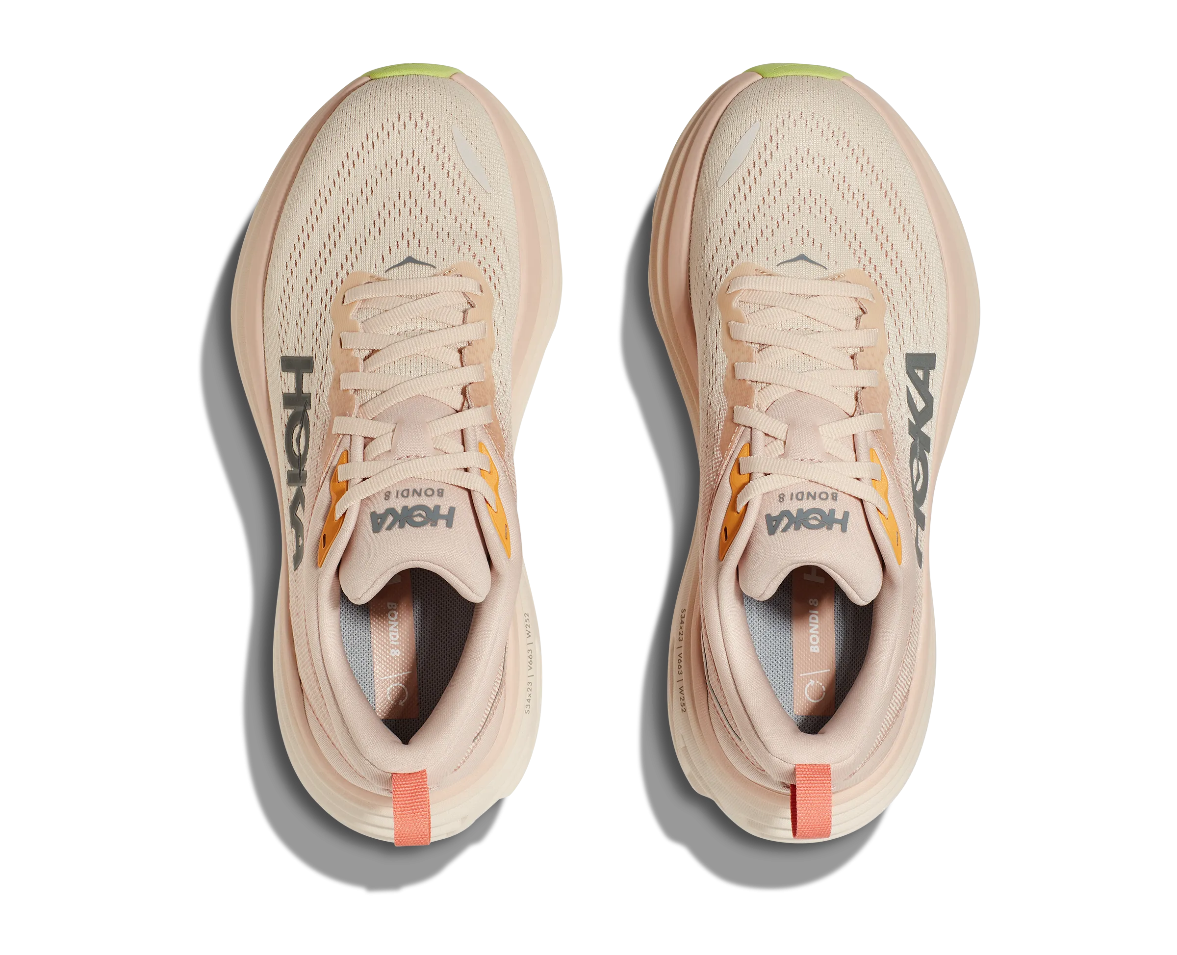 Women's HOKA Bondi 8 Running Shoe in Cream / Vanilla