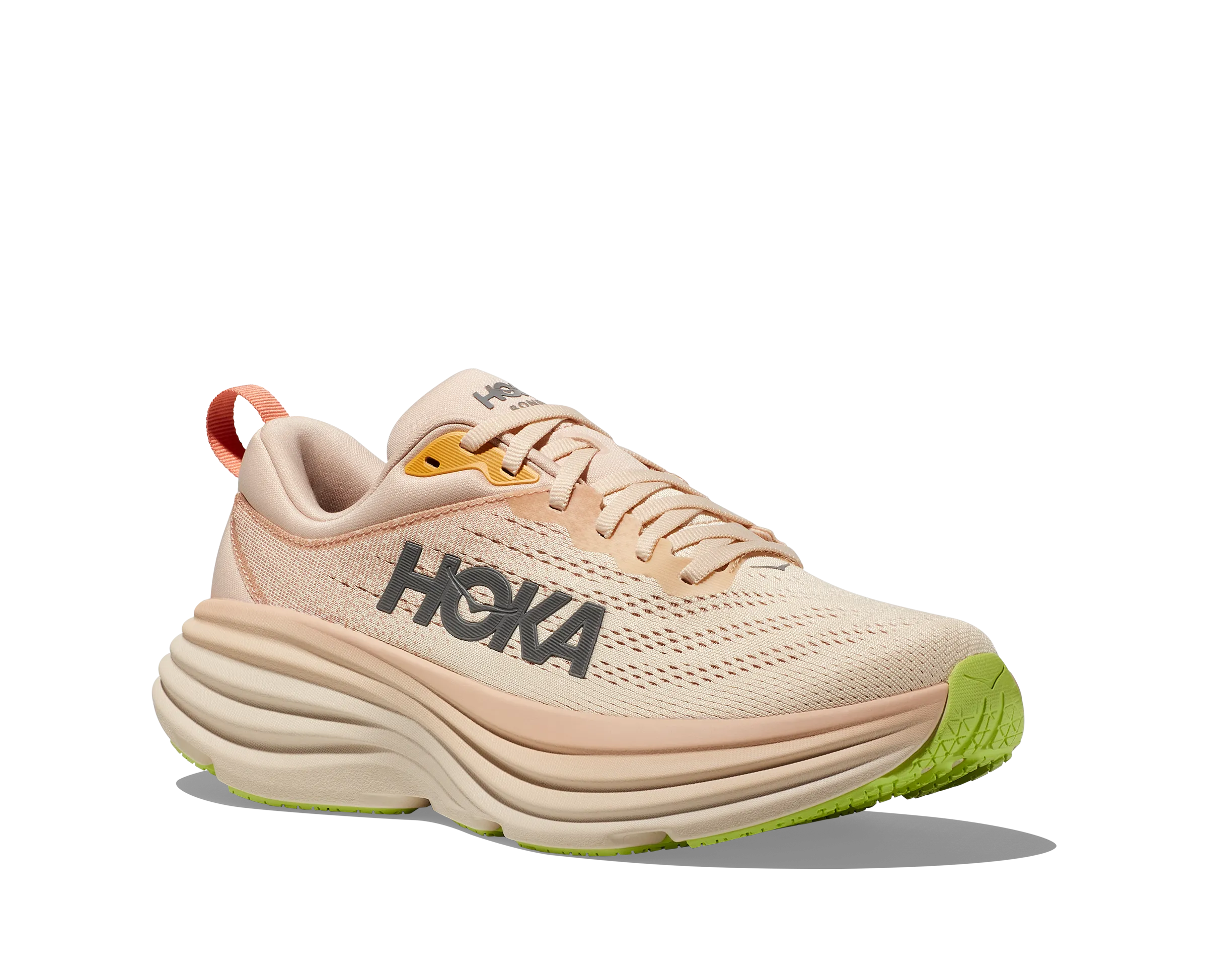 Women's HOKA Bondi 8 Running Shoe in Cream / Vanilla