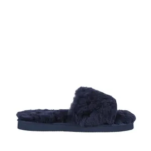 Womens Hush Puppies Lust Slippers Warm Winter Slip On Shoes Midnight