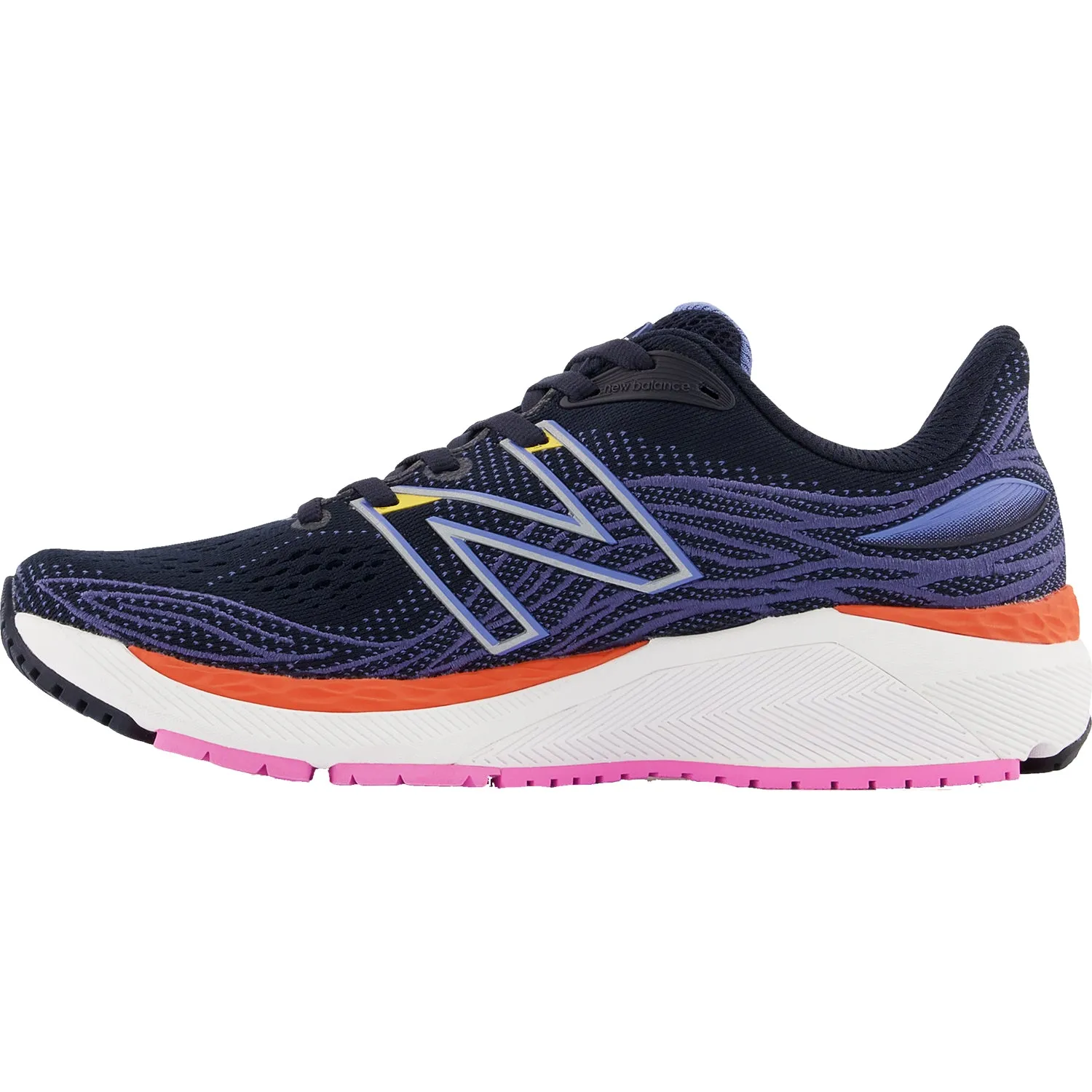 Women's New Balance Fresh Foam X W860G12 Eclipse/Night Sky/Vibrant Orange Mesh