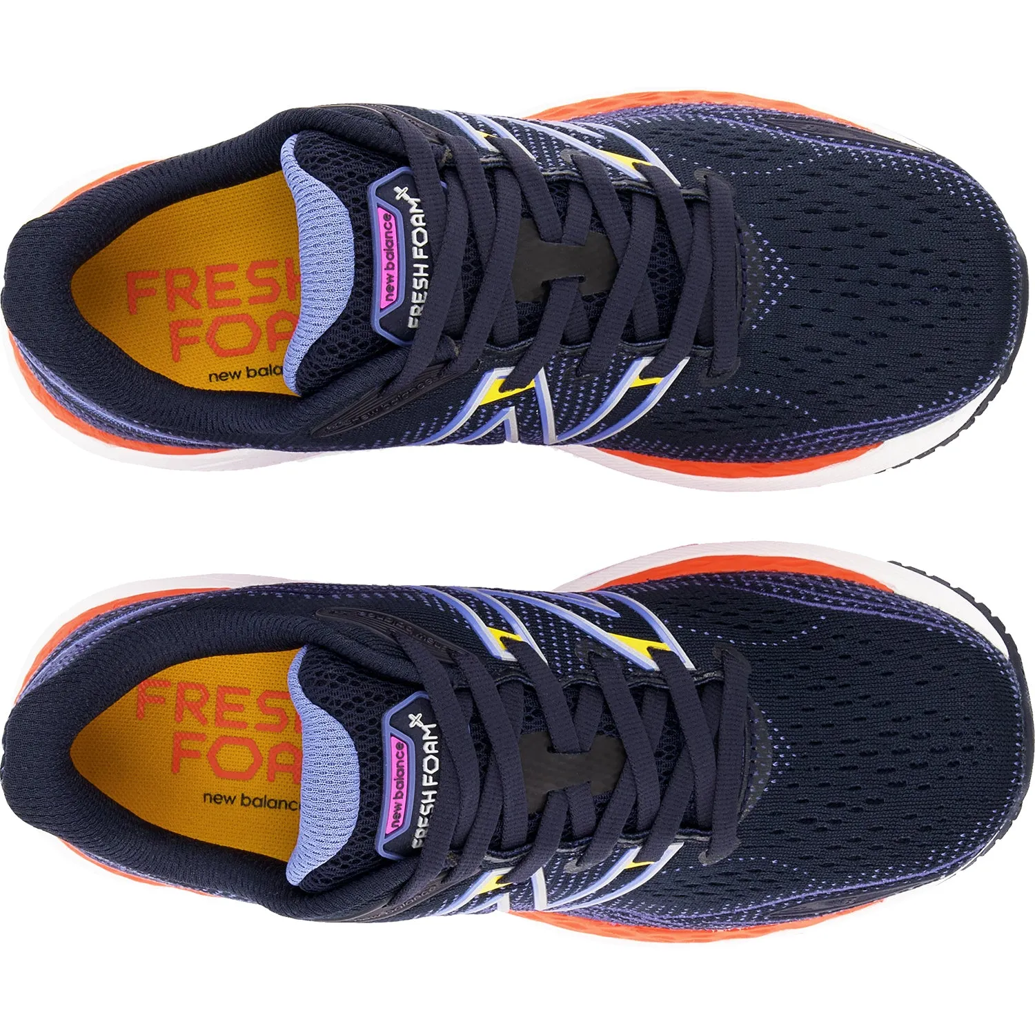 Women's New Balance Fresh Foam X W860G12 Eclipse/Night Sky/Vibrant Orange Mesh