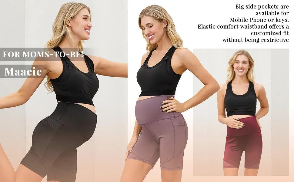 Women's Pregnant Yoga Shorts