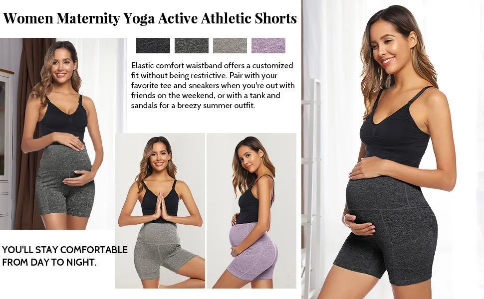 Women's Pregnant Yoga Shorts