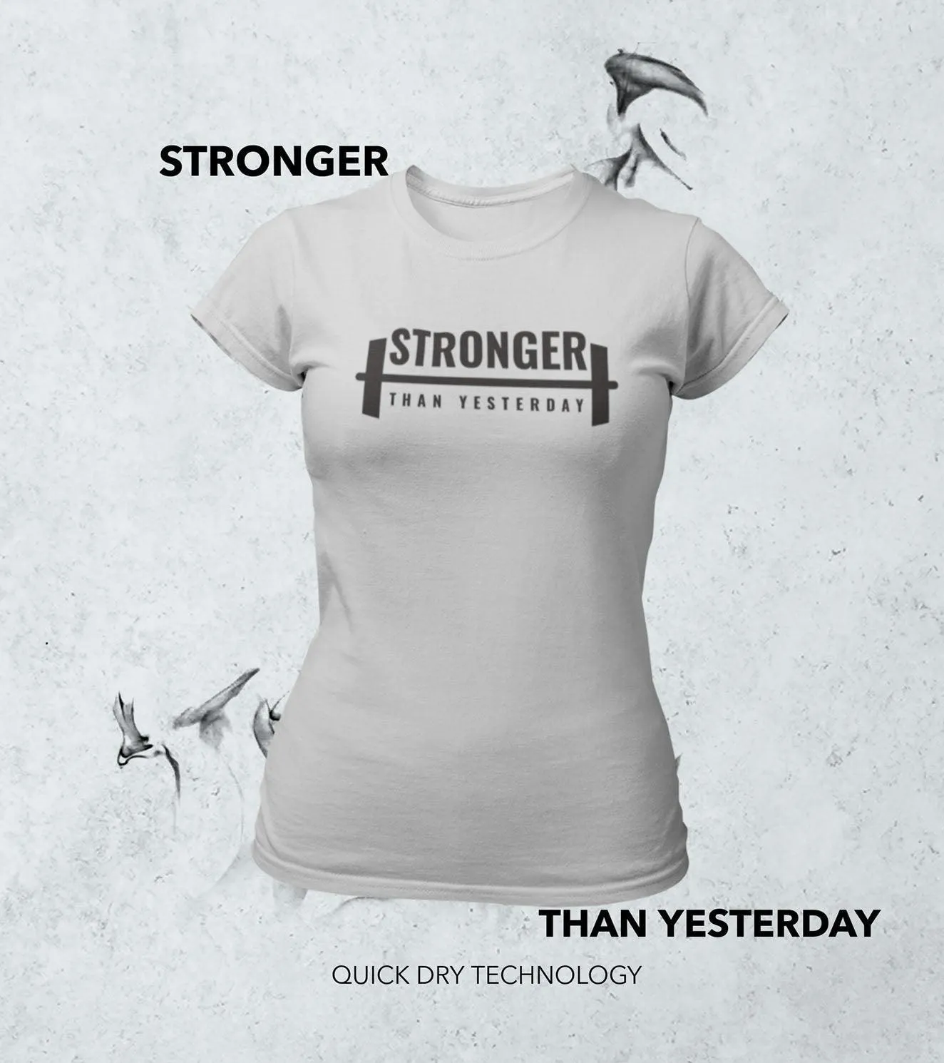 Women's "STRONGER THAN YESTERDAY" T-Shirt