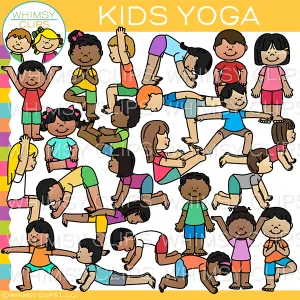 Yoga Kids Clip Art